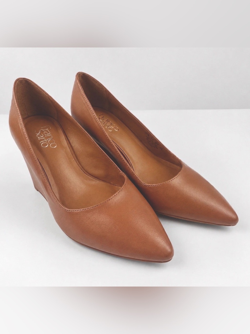 Franco Sarto Frankie Women’s 8.5 Nude Tan Minimalist Quiet Luxury Pointed Heels